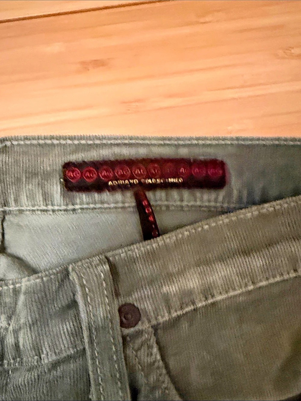 AG- the Angel Women's Boot Cut Jeans in Green - Picture 5 of 8